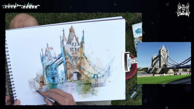 ian fennelly tower bridge urban sketch ian fennelly tower bridge urban sketch
