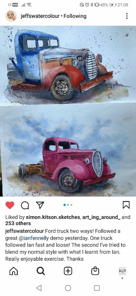 Ian Fennelly Truck sketching workshop